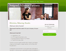 Tablet Screenshot of designed-alliance.com